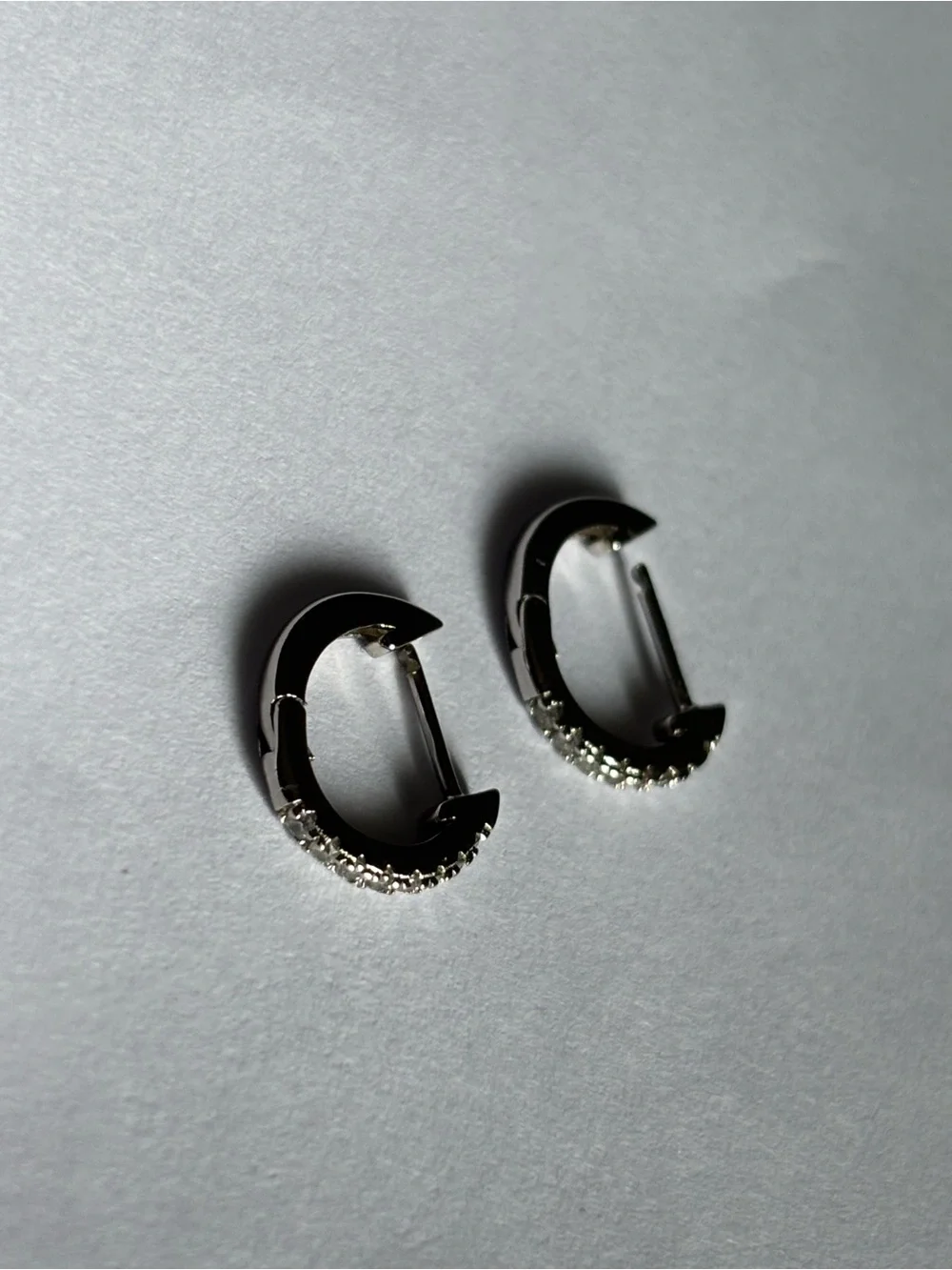 Pavoi CZ hoop earrings